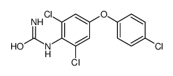 [2,6-dichloro-4-(4-chlorophenoxy)phenyl]urea结构式