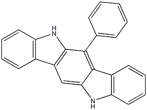 Indolo[3,2-b]carbazole, 5,11-dihydro-6-phenyl- Structure