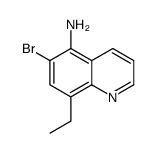 6-bromo-8-ethylquinolin-5-amine structure