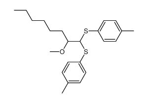 1,1-bis(p-tolylthio)-2-methoxyoctane Structure