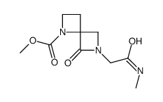 Methyl (4R)-6-[2-(methylamino)-2-oxoethyl]-5-oxo-1,6-diazaspiro[3 .3]heptane-1-carboxylate结构式