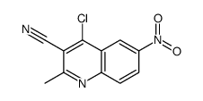 4-chloro-2-methyl-6-nitroquinoline-3-carbonitrile结构式