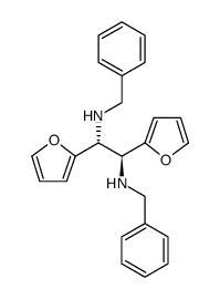 1,2-Ethanediamine, 1,2-di-2-furanyl-N,N'-bis(phenylmethyl)-, (R*,S*)-结构式