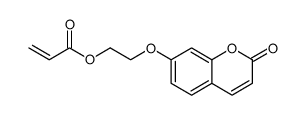 2-Propenoic acid, 2-[(2-oxo-2H-1-benzopyran-7-yl)oxy]ethyl ester Structure