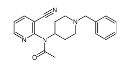 N-(1-benzylpiperidin-4-yl)-N-(3-cyanopyridin-2-yl)acetamide结构式