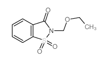 8-(ethoxymethyl)-9,9-dioxo-9$l^{6}-thia-8-azabicyclo[4.3.0]nona-1,3,5-trien-7-one结构式