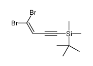 tert-butyl-(4,4-dibromobut-3-en-1-ynyl)-dimethylsilane结构式
