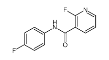 2-fluoro-N-(4-fluorophenyl)pyridine-3-carboxamide Structure