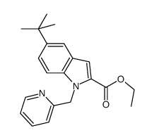 ethyl 5-terbutyl-1-[(pyrid-2-yl)methyl]-1H-indole-2-carboxylate Structure