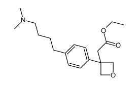 ethyl 2-[3-[4-[4-(dimethylamino)butyl]phenyl]oxetan-3-yl]acetate Structure
