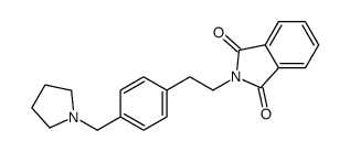 2-[2-[4-(pyrrolidin-1-ylmethyl)phenyl]ethyl]isoindole-1,3-dione Structure