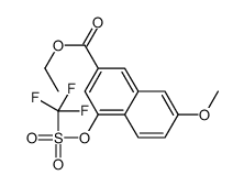 Ethyl 7-methoxy-4-{[(trifluoromethyl)sulfonyl]oxy}-2-naphthoate结构式