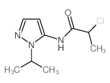 2-Chloro-N-(2-isopropyl-2H-pyrazol-3-yl)-propionamide structure