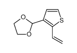 2-Vinylthiophene-3-carbaldehyde Ethylene Acetal Structure