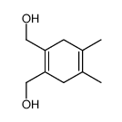 1,2-bis(hydroxymethyl)-4,5-dimethylcyclohexa-1,4-diene结构式