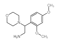 2-(2,4-Dimethoxy-phenyl)-2-morpholin-4-yl-ethylamine结构式