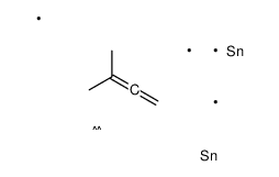 1,1,3,3-tetramethyl-4-propan-2-ylidene-1,3-distannolane Structure