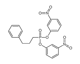 1-nitro-3-[(3-nitrophenoxy)-(3-phenylpropyl)phosphoryl]oxybenzene Structure