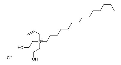 allylbis(2-hydroxyethyl)tetradecylammonium chloride Structure