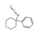 4-isocyanato-4-phenyloxane Structure