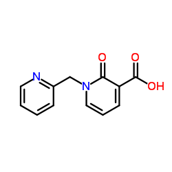 2-Oxo-1-(2-pyridinylmethyl)-1,2-dihydro-3-pyridinecarboxylic acid结构式
