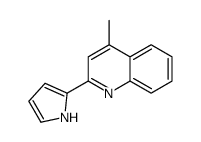 4-甲基-2-(1H-吡唑-2-基)喹啉结构式