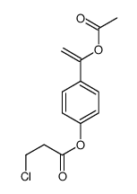 [4-(1-acetyloxyethenyl)phenyl] 3-chloropropanoate Structure