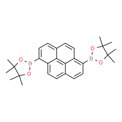 1,6-Bis(4,4,5,5-tetramethyl-1,3,2-dioxaborolan-2-yl)pyrene Structure