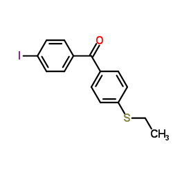 [4-(Ethylsulfanyl)phenyl](4-iodophenyl)methanone Structure