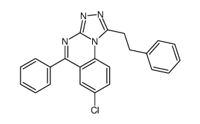 7-chloro-5-phenyl-1-(2-phenylethyl)-[1,2,4]triazolo[4,3-a]quinazoline Structure