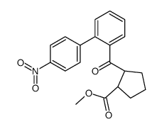 methyl (1R,2R)-2-[2-(4-nitrophenyl)benzoyl]cyclopentanecarboxylat e结构式