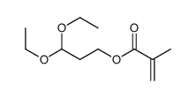 3,3-diethoxypropyl 2-methylprop-2-enoate结构式