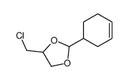 4-(chloromethyl)-2-cyclohex-3-en-1-yl-1,3-dioxolane结构式
