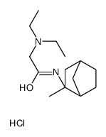 2-(diethylamino)-N-[(1S,3R,4R)-3-methyl-3-bicyclo[2.2.1]heptanyl]acetamide,hydrochloride结构式