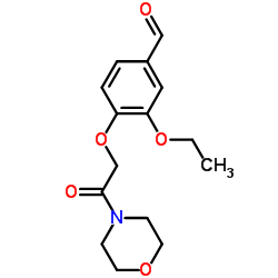 3-Ethoxy-4-[2-(4-morpholinyl)-2-oxoethoxy]benzaldehyde Structure