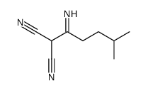 <1-Imino-4-methyl-pentyl>-malonsaeure-dinitril Structure