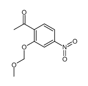 1-(2-methoxymethoxy-4-nitro-phenyl)-ethanone Structure