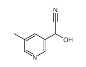 2-hydroxy-2-(5-methylpyridin-3-yl)acetonitrile结构式