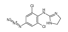 N-(4-azido-2,6-dichlorophenyl)-4,5-dihydro-1H-imidazol-2-amine结构式