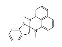 1',3'-dimethylspiro[1,3-benzodithiole-2,2'-perimidine]结构式