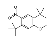 1,4-ditert-butyl-2-methoxy-5-nitrobenzene结构式