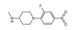 [1-(2-fluoro-4-nitrophenyl)piperidin-4-yl] (methyl)amine结构式