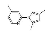 2-(2,4-dimethylpyrrol-1-yl)-4-methylpyridine结构式