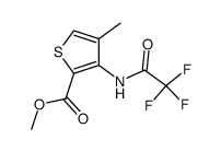 methyl 4-methyl-3-(2,2,2-trifluoroacetamido)thiophene-2-carboxylate Structure