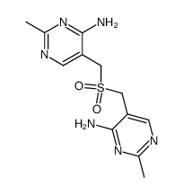 bis-(4-amino-2-methyl-pyrimidin-5-ylmethyl)-sulfone结构式