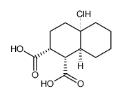 (+-)-4a-chloro-(4aξ,8ar)-decahydro-naphthalene-1c,2c-dicarboxylic acid结构式