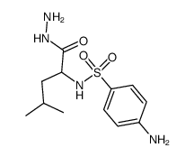 N-sulfanilyl-leucine hydrazide Structure