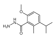 3-isopropyl-6-methoxy-2-methyl-benzoic acid hydrazide结构式