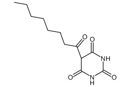 5-octanoyl-pyrimidine-2,4,6-trione结构式