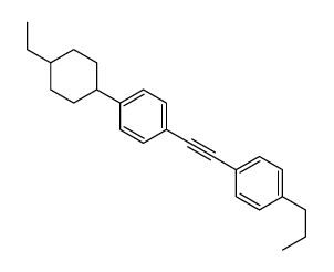 1-(4-ethylcyclohexyl)-4-[2-(4-propylphenyl)ethynyl]benzene structure